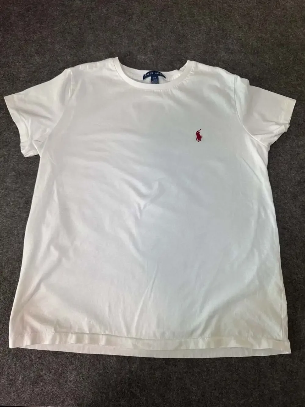 Polo Ralph Lauren White Crewneck T-Shirt Kids Size Large
